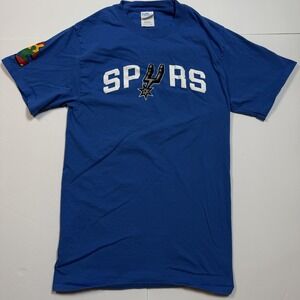 San Antonio Spurs Autism Awareness Shirt‎ mens Small Blue NBA Promo Tee